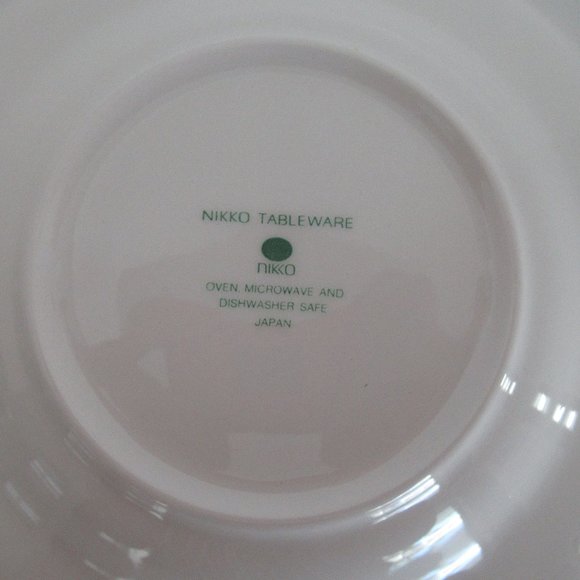 Nikko Tableware Japan White Blue Cup and Saucer Japan Ming Tree Pattern Set 8pcs - Picture 9 of 13